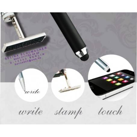 Penna Stilografica con Timbro Heri Argento 80300 - Morando Timbri