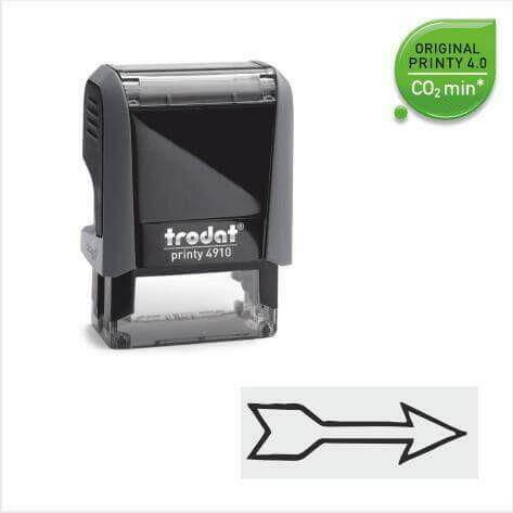Timbro con dicitura FRECCIA autoinchiostrante Trodat - Morando Timbri