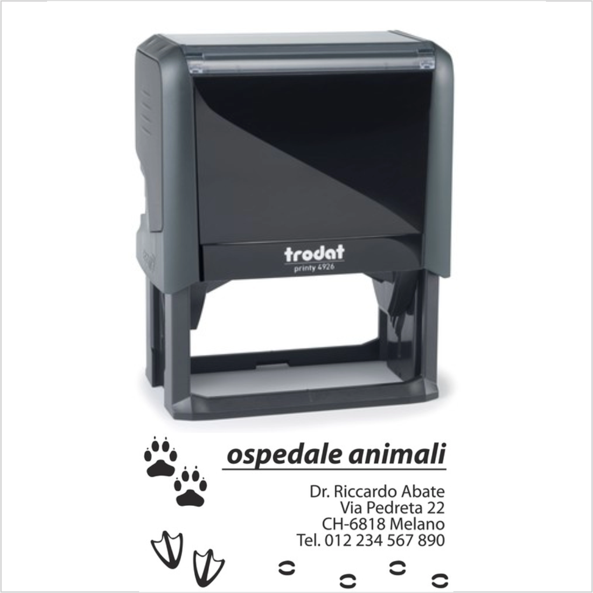 Timbro Autoinchiostrante Trodat Printy 4926 (75x38mm) - Morando Timbri