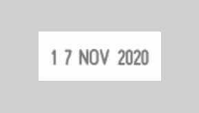 Gomma di ricambio per Timbro datario con piastra trodat 5460 (56x33 mm) - Morando Timbri