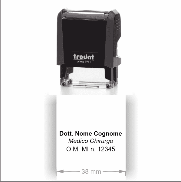 Timbro Trodat Printy 4911 (38x14mm) - Timbri24.store