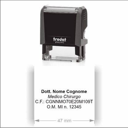 Timbro Trodat Printy 4912 (47x18mm) - Timbri24.store
