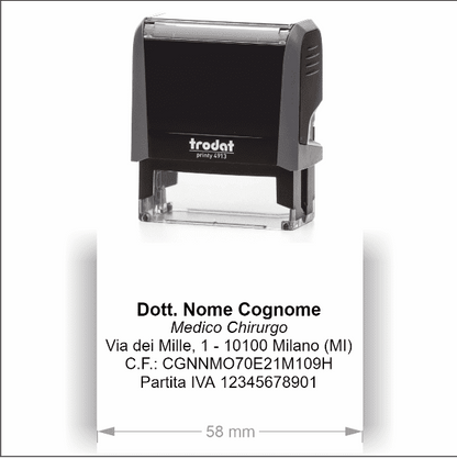 Timbro Trodat Printy 4913 (58x22mm) - Timbri24.store