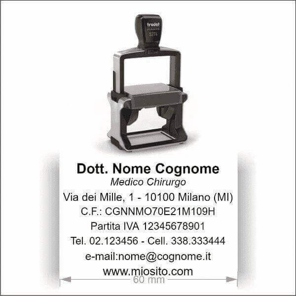 Timbro Autoinchiostrante Trodat Professional 5274 (60x40 mm) - Morando Timbri