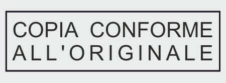 Timbro COPIA CONFORME ALL'ORIGINALE - Morando Timbri
