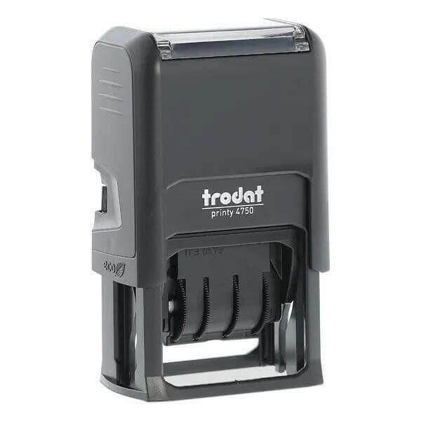 Timbro datario autoinchiostrante con piastra Trodat 4750 - Timbri24.store