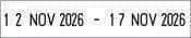 Timbro Datario autoinchiostrante doppio 4816 - 3,8mm - Morando Timbri