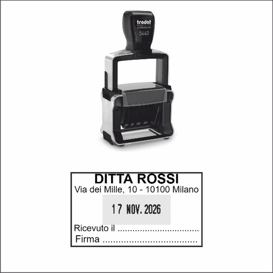 Timbro datario autoinchiostrante piastra trodat 5440 - Timbri24.store
