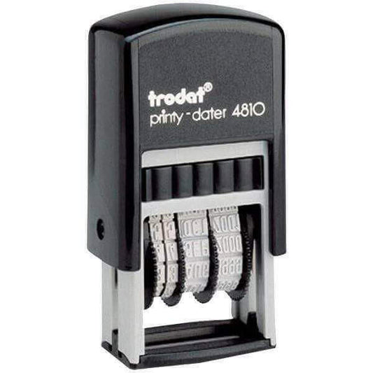 Timbro datario autoinchiostrante trodat 4810 Inglese 3,8 mm - Timbri24.store
