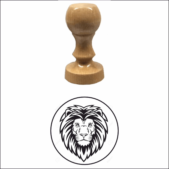 Timbro manuale in legno rotondo Ø 60 mm - Morando Timbri