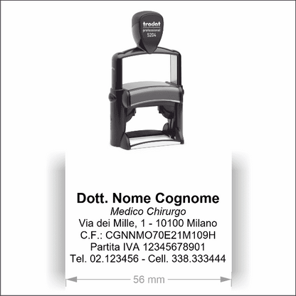 Timbro Trodat Professional 5204 (56x26 mm) - Morando Timbri