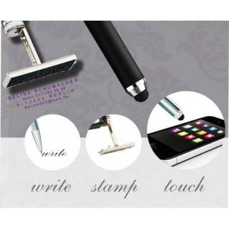Penna Stilografica con Timbro Heri Nero 80321 - Timbri24.store