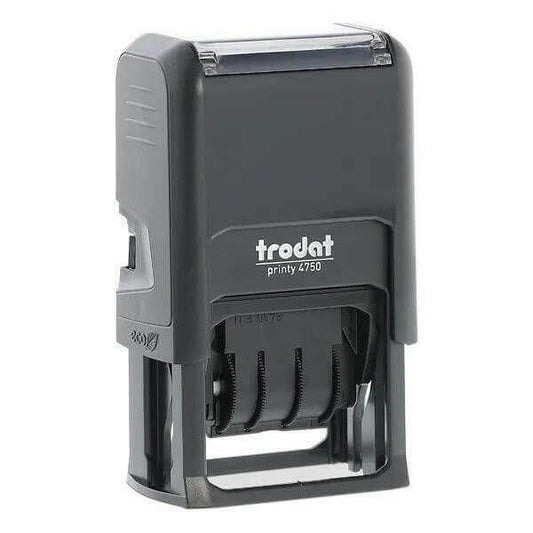 Timbro datario autoinchiostrante con piastra Trodat 4750 - Timbri24.store