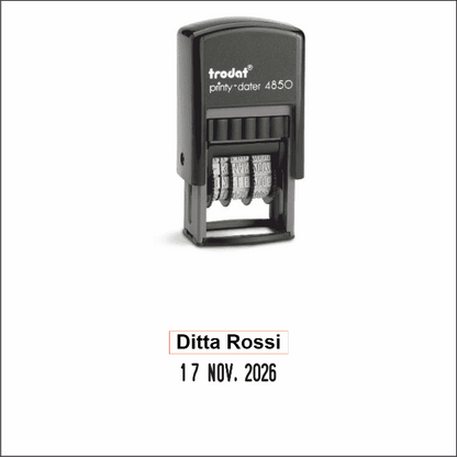 Timbro datario autoinchiostrante piastra Trodat 4850 - Timbri24.store