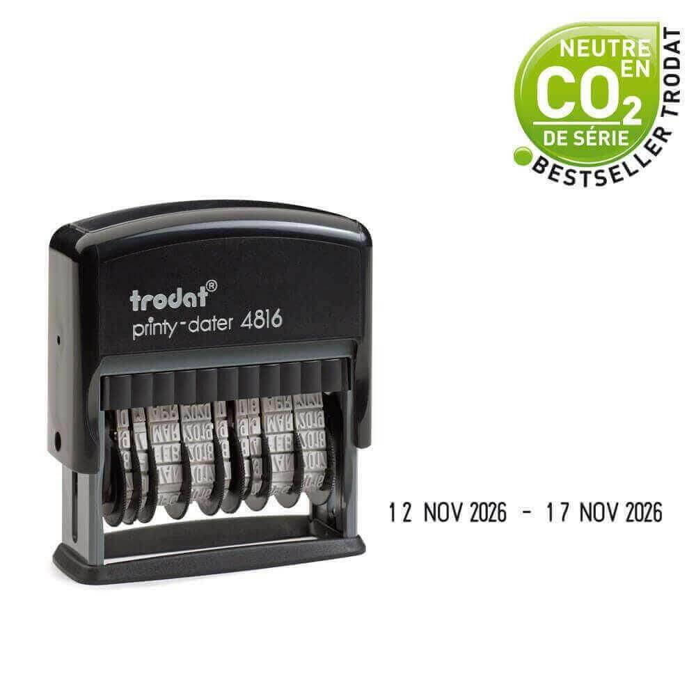 Timbro Datario autoinchiostrante doppio 4816 - 3,8mm - Timbri24.store