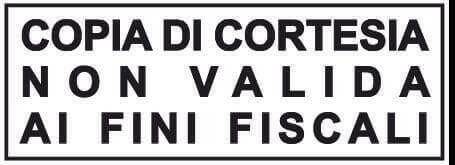 Timbro dicitura COPIA DI CORTESIA autoinchiostrante - Timbri24.store
