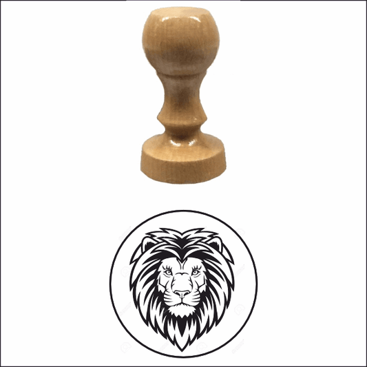 Timbro manuale in legno rotondo  Ø 70 mm - Timbri24.store