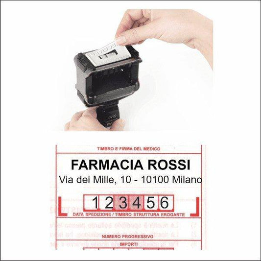 Gomma per Datario Trodat 5460/FARM datario farmacia - Morando Timbri